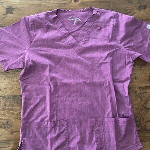 Butter Soft Stretch Sparkling Grape Scrub Set - TOP = SMALL, PANTS= XSMALL